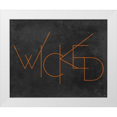 Haunted III White Modern Wood Framed Art Print by Aiken, Jess
