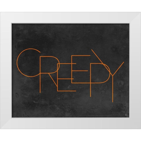 Haunted IV White Modern Wood Framed Art Print by Aiken, Jess
