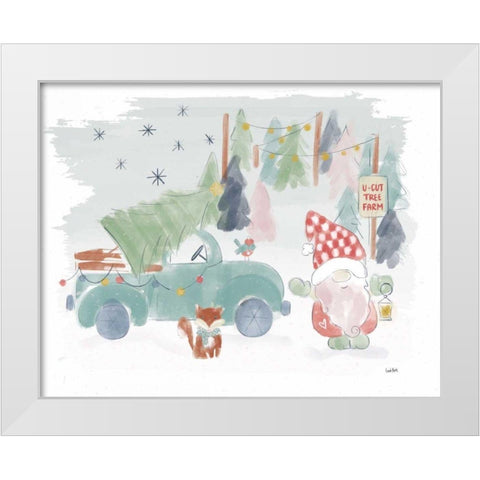 Woodland Wonders I White Modern Wood Framed Art Print by York, Leah