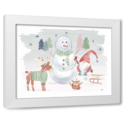 Woodland Wonders II White Modern Wood Framed Art Print by York, Leah