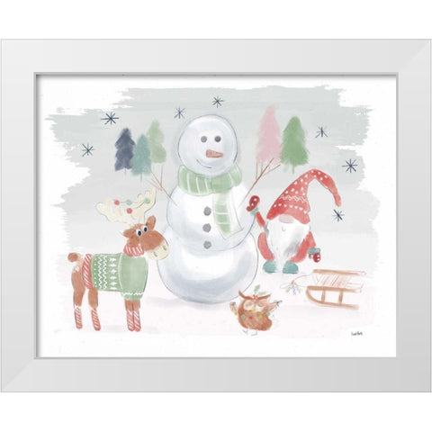 Woodland Wonders II White Modern Wood Framed Art Print by York, Leah