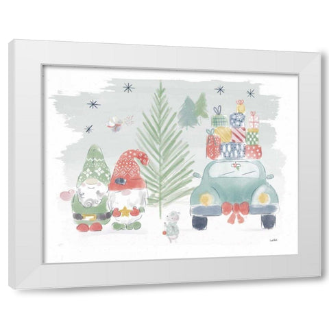 Woodland Wonders IV White Modern Wood Framed Art Print by York, Leah