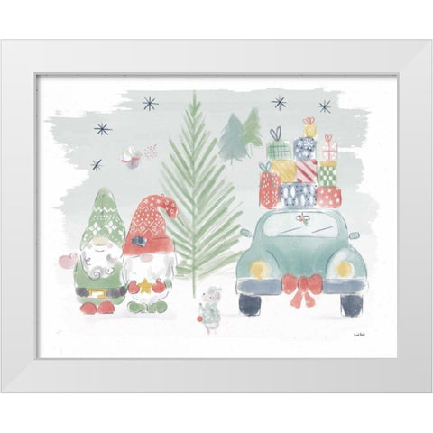 Woodland Wonders IV White Modern Wood Framed Art Print by York, Leah