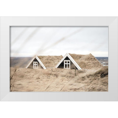 Selid Turf Houses White Modern Wood Framed Art Print by Marshall, Laura
