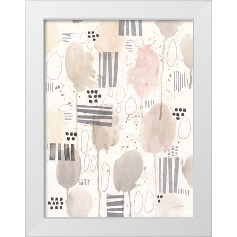Neutral Studies II White Modern Wood Framed Art Print by Prahl, Courtney