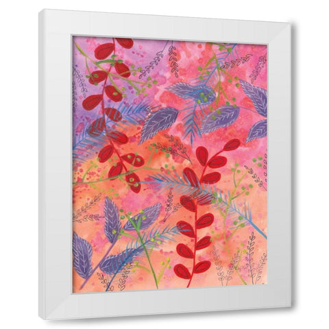 Botanical Brights II White Modern Wood Framed Art Print by Prahl, Courtney