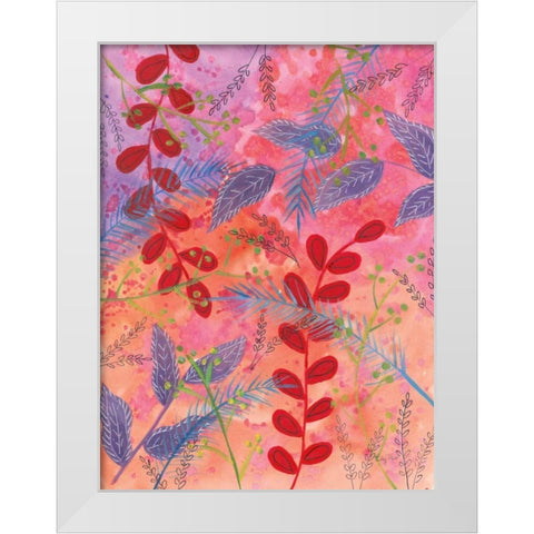 Botanical Brights II White Modern Wood Framed Art Print by Prahl, Courtney