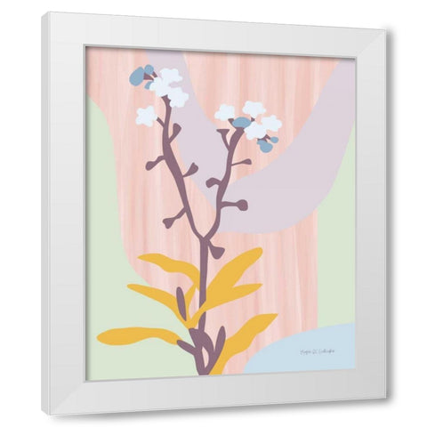 Dont Forget Me Pastel White Modern Wood Framed Art Print by Gallagher, Megan