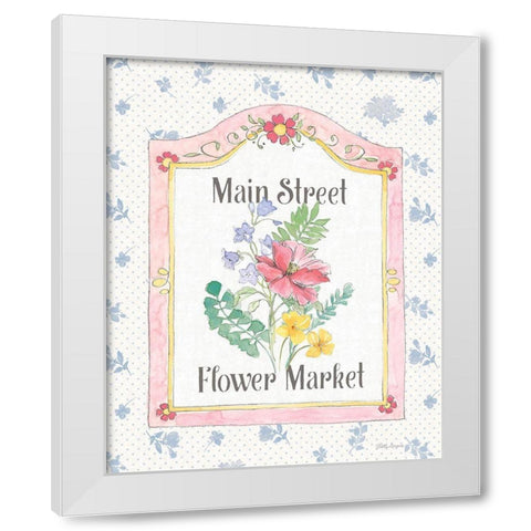 Peaceful Petals V White Modern Wood Framed Art Print by Grove, Beth