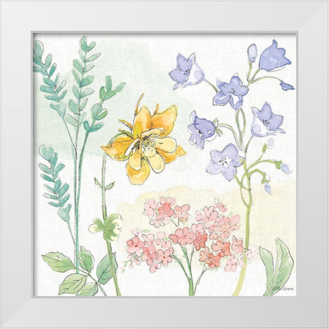 Peaceful Petals VII White Modern Wood Framed Art Print by Grove, Beth