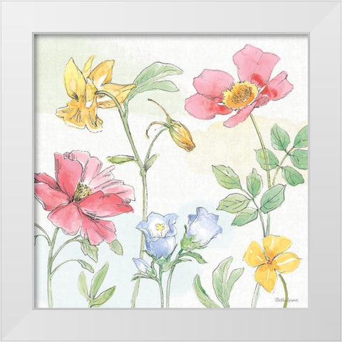Peaceful Petals VIII White Modern Wood Framed Art Print by Grove, Beth