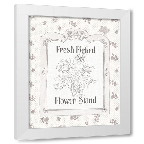 Peaceful Petals IV Neutral White Modern Wood Framed Art Print by Grove, Beth