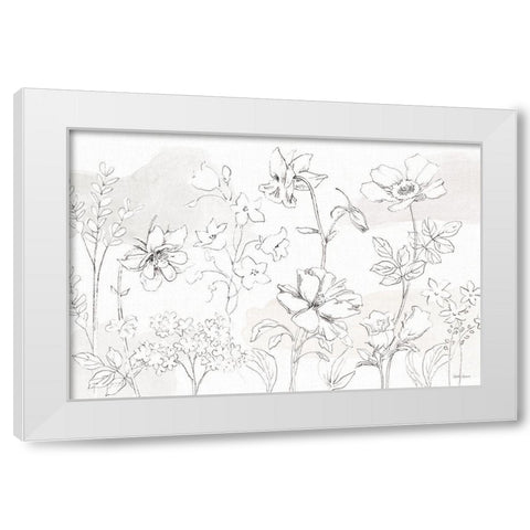 Peaceful Petals VI Neutral White Modern Wood Framed Art Print by Grove, Beth