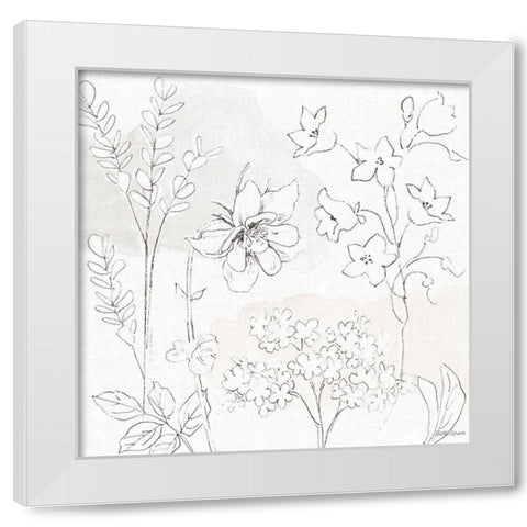 Peaceful Petals VII Neutral White Modern Wood Framed Art Print by Grove, Beth