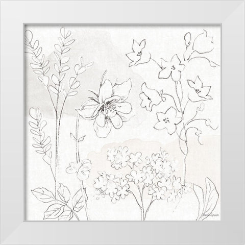 Peaceful Petals VII Neutral White Modern Wood Framed Art Print by Grove, Beth