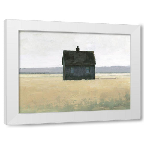 Lonely Landscape II White Modern Wood Framed Art Print by Wiens, James