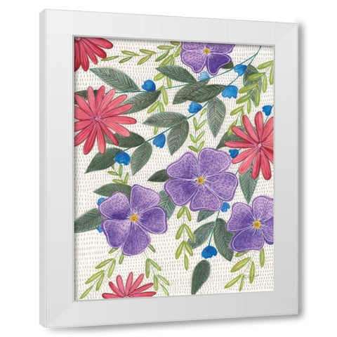 Joyful III White Modern Wood Framed Art Print by Prahl, Courtney