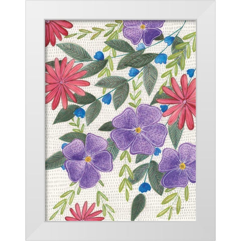 Joyful III White Modern Wood Framed Art Print by Prahl, Courtney