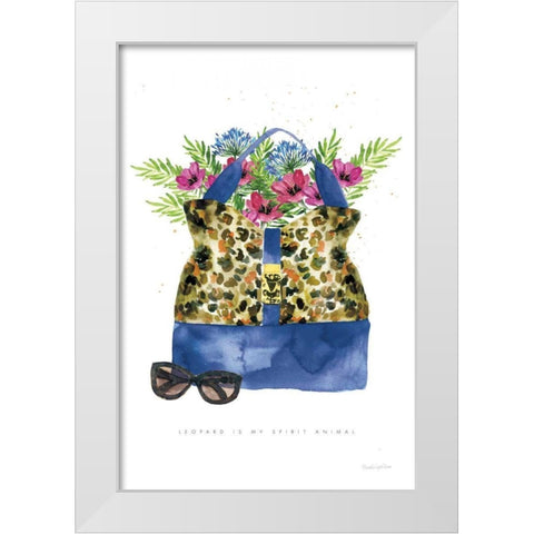 On the Wild Side I White Modern Wood Framed Art Print by Charro, Mercedes Lopez
