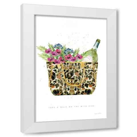 On the Wild Side IV White Modern Wood Framed Art Print by Charro, Mercedes Lopez