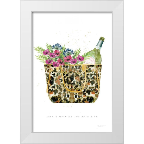On the Wild Side IV White Modern Wood Framed Art Print by Charro, Mercedes Lopez