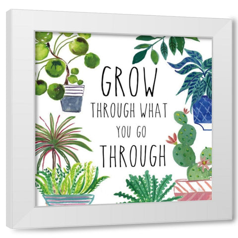 Plant Home IV White Modern Wood Framed Art Print by Zaman, Farida