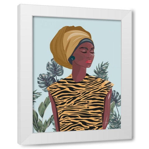Strength and Beauty I White Modern Wood Framed Art Print by Escalante, Omar