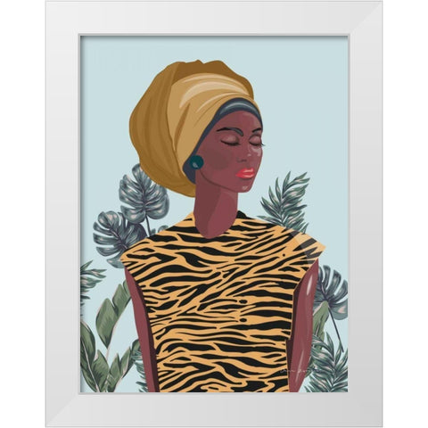 Strength and Beauty I White Modern Wood Framed Art Print by Escalante, Omar