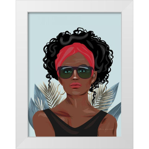 Strength and Beauty II White Modern Wood Framed Art Print by Escalante, Omar
