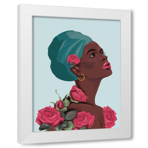 Strength and Beauty III White Modern Wood Framed Art Print by Escalante, Omar