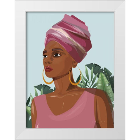 Strength and Beauty IV White Modern Wood Framed Art Print by Escalante, Omar