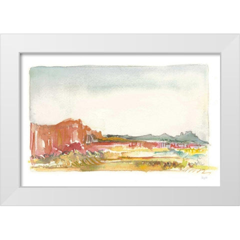 Looking Out Neutral White Modern Wood Framed Art Print by Rice, Kristy