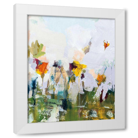 Spontaneous Summer I White Modern Wood Framed Art Print by Munger, Pamela