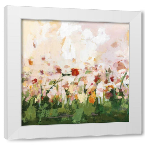 Spontaneous Summer III White Modern Wood Framed Art Print by Munger, Pamela