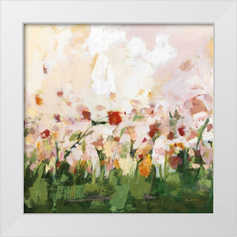 Spontaneous Summer III White Modern Wood Framed Art Print by Munger, Pamela