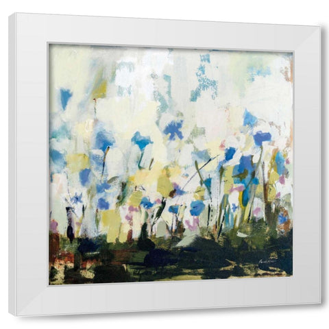 Spontaneous Summer IV White Modern Wood Framed Art Print by Munger, Pamela