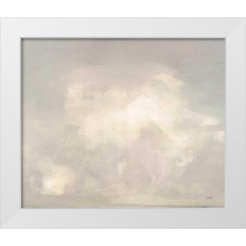 Ashore Clouds Neutral White Modern Wood Framed Art Print by Purinton, Julia