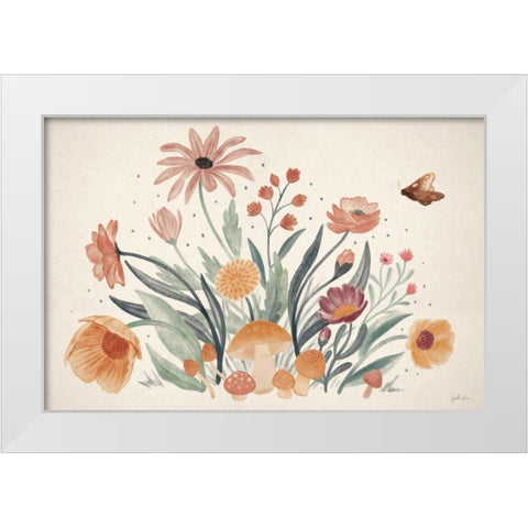 Cottage Botanical I White Modern Wood Framed Art Print by Penner, Janelle