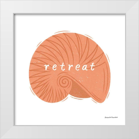 Beachcomber III White Modern Wood Framed Art Print by Snowdon, Alexandra