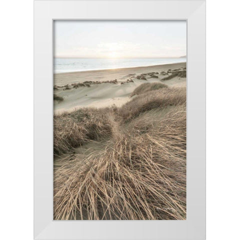 Beach Grasses White Modern Wood Framed Art Print by Majchrowicz, Alan