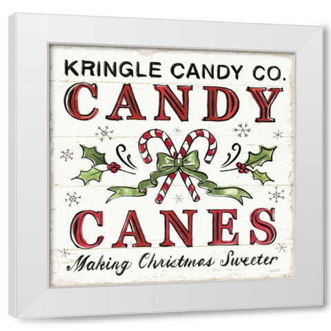 Christmas Treats V White Modern Wood Framed Art Print by Tavoletti, Anne