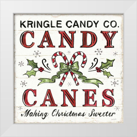 Christmas Treats V White Modern Wood Framed Art Print by Tavoletti, Anne