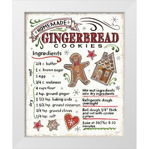 Christmas Treats VI White Modern Wood Framed Art Print by Tavoletti, Anne