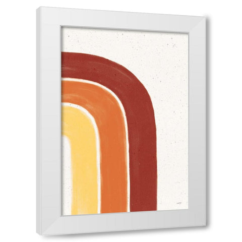 Fall Rainbow I White Modern Wood Framed Art Print by York, Leah