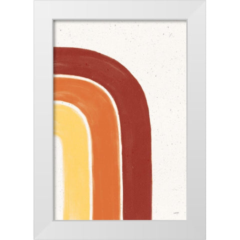 Fall Rainbow I White Modern Wood Framed Art Print by York, Leah