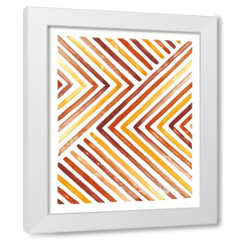 Fall Desert Sunset I White Modern Wood Framed Art Print by Marshall, Laura