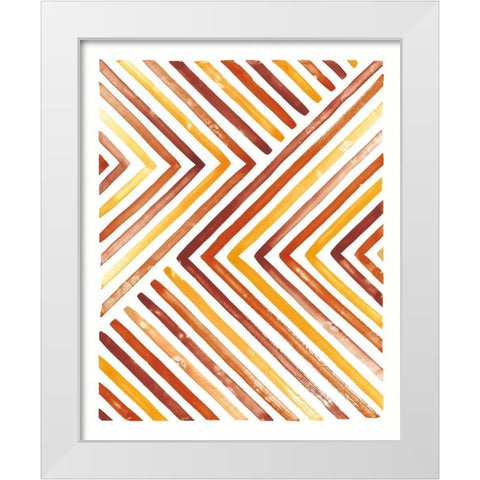 Fall Desert Sunset I White Modern Wood Framed Art Print by Marshall, Laura