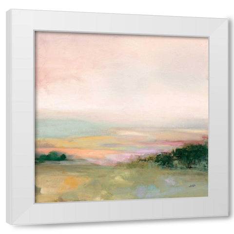 Dark Glowing Valley White Modern Wood Framed Art Print by Purinton, Julia