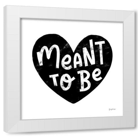 Love Letters II BW White Modern Wood Framed Art Print by Thorns, Becky