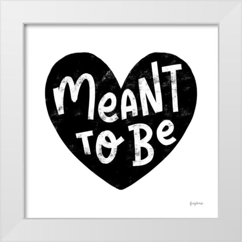 Love Letters II BW White Modern Wood Framed Art Print by Thorns, Becky